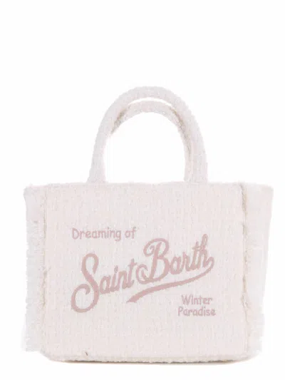Mc2 Saint Barth Tweed Shopping Bag In Pattern