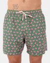 Mc2 Saint Barth Ultralight Swim Short - Crab Fluo 5225 In Green