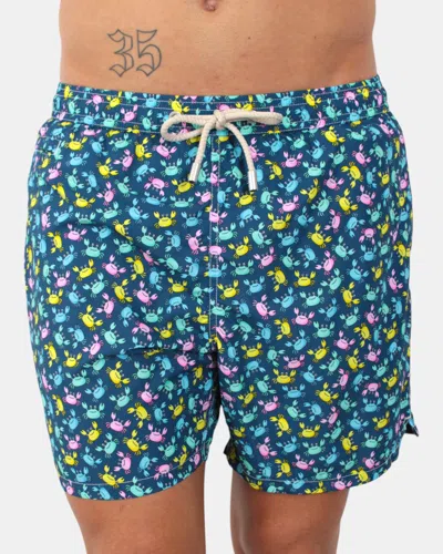 Mc2 Saint Barth Ultralight Swim Short - Crabby Multi P 61 In Blue