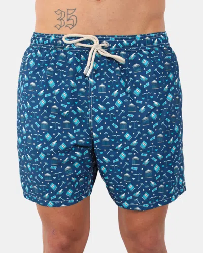 Mc2 Saint Barth Ultralight Swim Short - Lawyer Mood 61 In Blue
