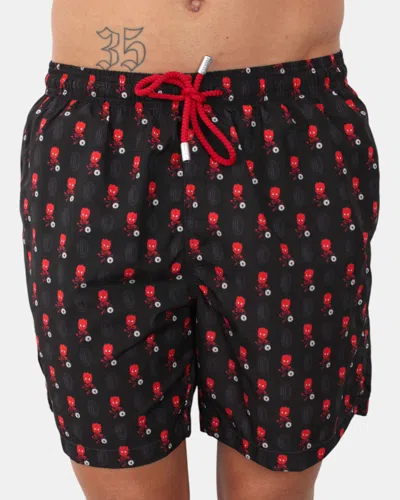 Mc2 Saint Barth Ultralight Swim Short - Milan Milanello 00 Pt In Black