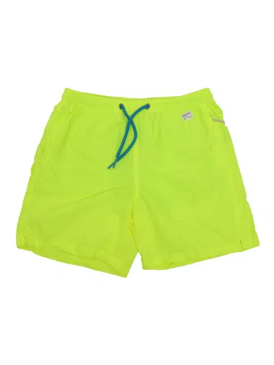 Mc2 Saint Barth Kids' Ultralight Swim Short - Pantone Edition In Green