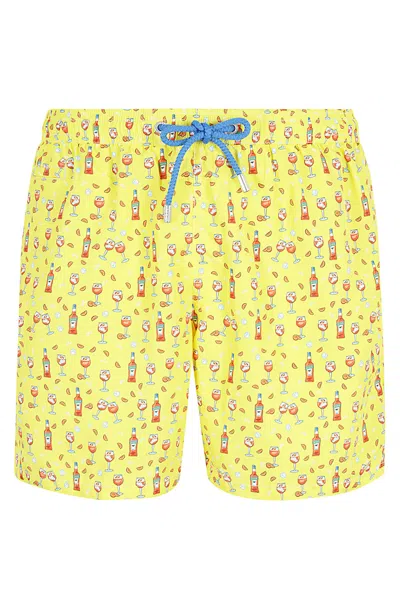 Mc2 Saint Barth Ultralight Swim Short In Yellow
