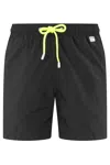 Mc2 Saint Barth Ultralight Swim Short Pantone In Black