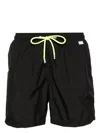 Mc2 Saint Barth Ultralight Swim Short Pantone In Black
