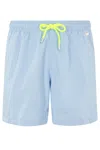 Mc2 Saint Barth Lightning Elastic-waist Drawstring Swim Shorts In Blue