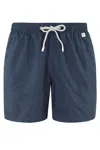 Mc2 Saint Barth Lighting Pantone Swim Trunks With Plexiglass Packaging In Blue Navy