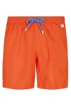 Mc2 Saint Barth Ultralight Swim Short Pantone Lighting In Orange