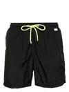 Mc2 Saint Barth Ultralight Swim Short Pantone In Black