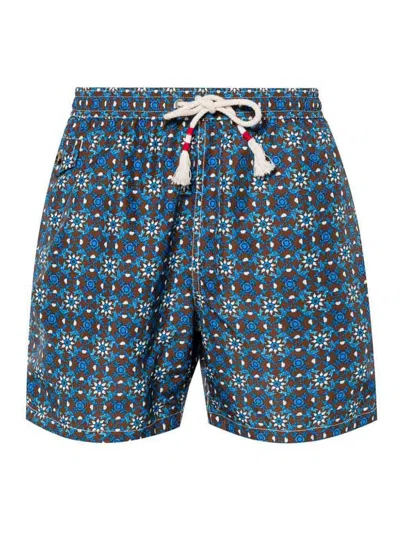 Mc2 Saint Barth Lighting Graphic-print Swim Shorts In Multicolor
