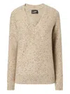Mc2 Saint Barth V-neck Sweater In Brown