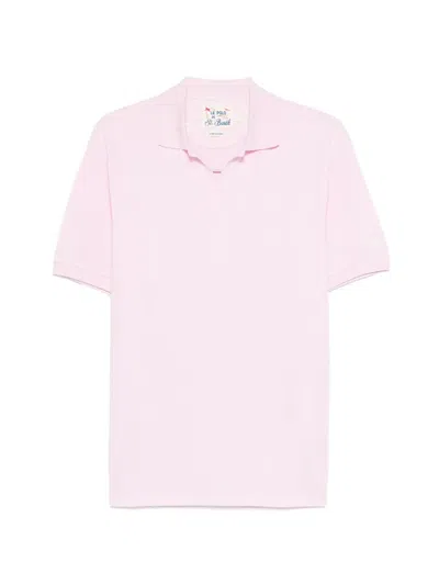 Mc2 Saint Barth V-neck T-shirt In Pink
