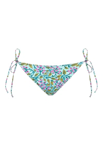Mc2 Saint Barth Woman Radical Flower Classic Swim Briefs Marielle In Multi