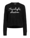 Mc2 Saint Barth Wool Blend Sweater With Slogan In Black