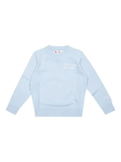 Mc2 Saint Barth Kids' Vado Dai Nonni Sweater In Blue