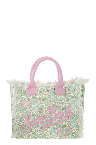 Mc2 Saint Barth Vanity - Canvas Bag With Floral Print
