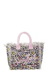 Mc2 Saint Barth Vanity - Canvas Bag With Heart Print