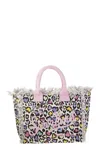 Mc2 Saint Barth Vanity - Canvas Bag With Heart Print