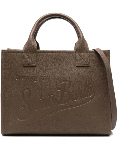 MC2 SAINT BARTH VANITY BAG LARGE BROWN HANDBAG MC2 SAINT BARTH