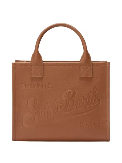Mc2 Saint Barth Vanity Bag Midi In Brown
