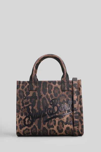 Mc2 Saint Barth Vanity Bag Midi Tote In Animal Print