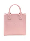 Mc2 Saint Barth Compact Rectangular Mini Vanity Bag With Gold-tone Accents In Pink