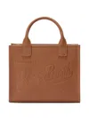 Mc2 Saint Barth Mini Vanity Embossed Top Handle Tote Bag In Brown