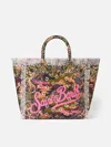 Mc2 Saint Barth Vanity Canvas Shoulder Bag With Bandanna Camouflage Print In Green