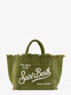 Mc2 Saint Barth Vanity Cotton Handbag With Maxi Logo Print