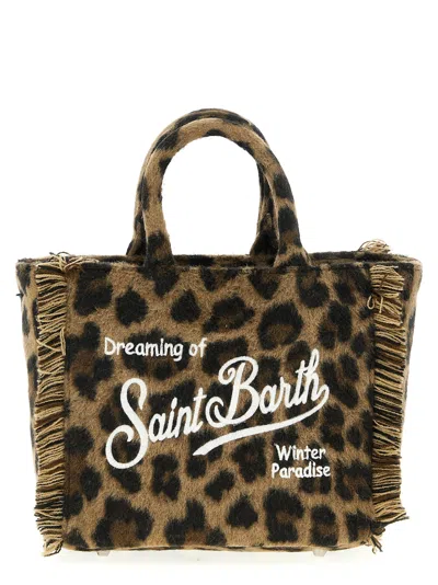 Mc2 Saint Barth Vanity Felt Hand Bags Brown