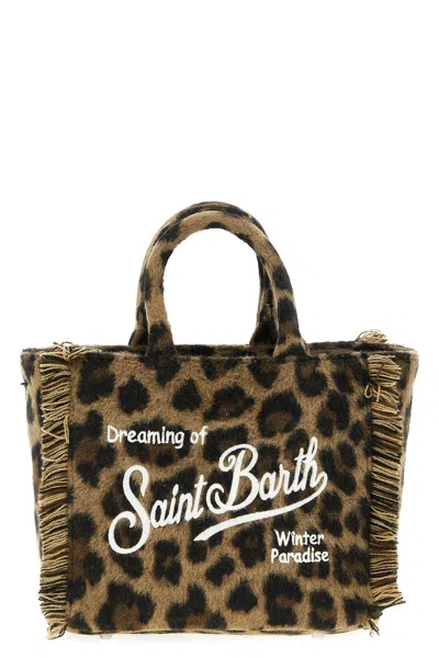 Mc2 Saint Barth 'vanity Felt' Mini Handbag In Brown