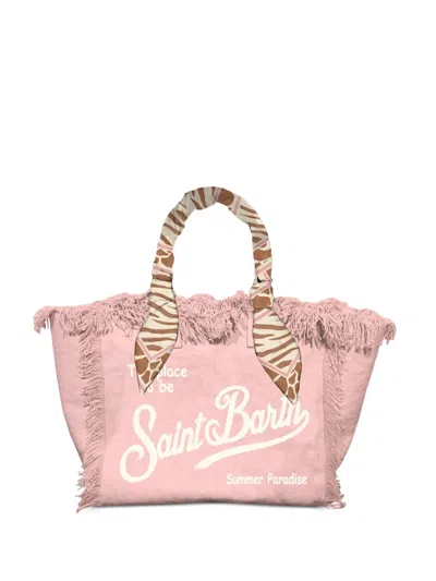 Mc2 Saint Barth Vanity Foulard Tote Bag In White