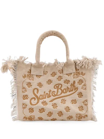 Mc2 Saint Barth Vanity Fringed Tote Bag In Multi