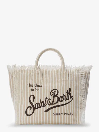 Mc2 Saint Barth Vanity Linen Shoulder Bag In Sand