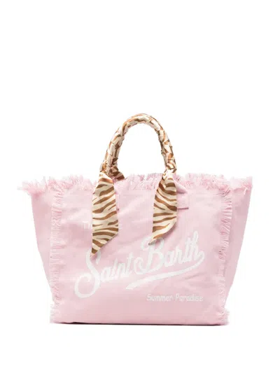 Mc2 Saint Barth Vanity Logo-print Tote Bag In White