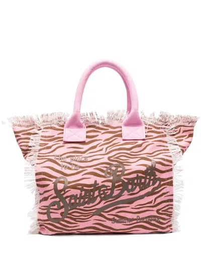 Mc2 Saint Barth Vanity Mimetic Tote Bag In Animal Print
