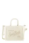 Mc2 Saint Barth Vanity Mini - Wool Blend Handbag In White