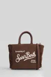 Mc2 Saint Barth Vanity Mini Corduroy Tote In Brown