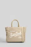 Mc2 Saint Barth Vanity Mini Corduroy Tote In Neutral