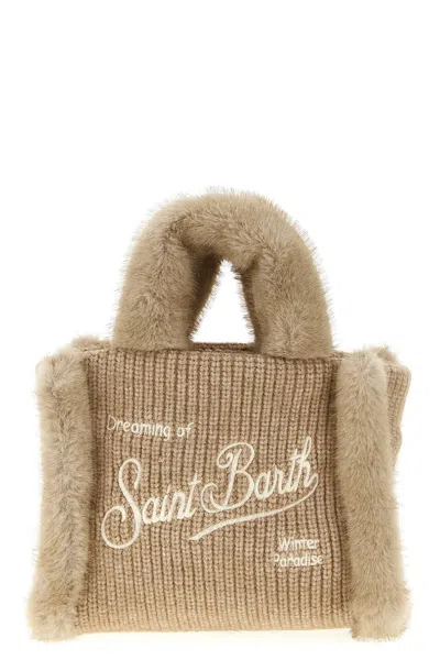 MC2 SAINT BARTH 'VANITY MINI SHEARLING RIB' HANDBAG