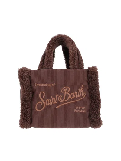 Mc2 Saint Barth Kids' Vanity Mini Shearling-corduroy 18 Emb In Brown