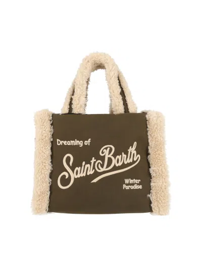 Mc2 Saint Barth Kids' Vanity Mini Shearling-wax 52 Emb In Green