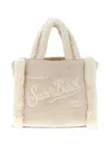 Mc2 Saint Barth Shearling Embroidery Mini Bag In Neutral