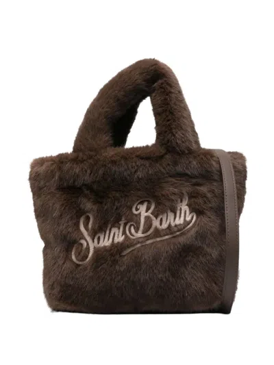 Mc2 Saint Barth Colette Soft Fur Tote Bag In Brown