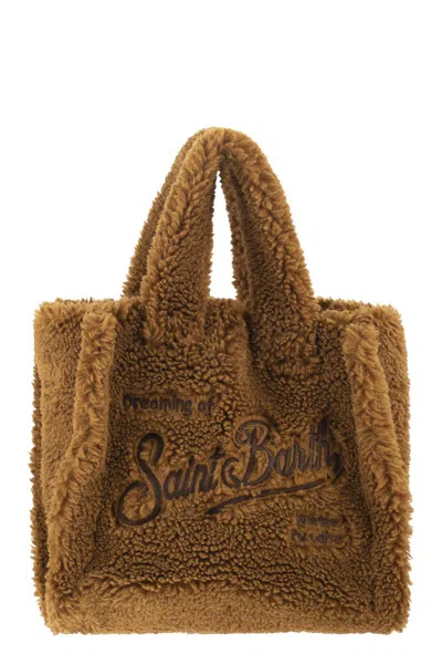 MC2 SAINT BARTH MC2 SAINT BARTH VANITY MINI TEDDY - SHERPA HANDBAG WITH LOGO