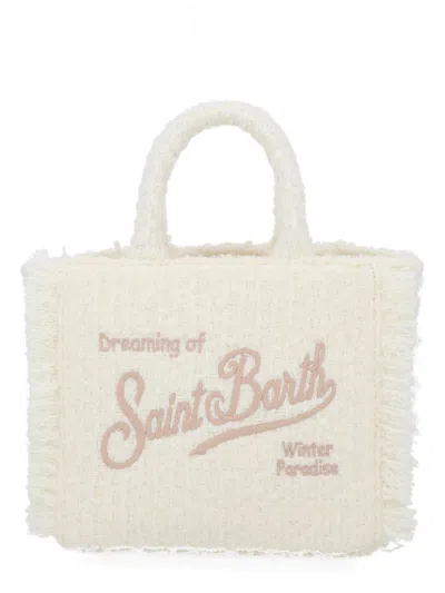 Mc2 Saint Barth "vanity Mini" Tote Bag In White