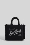 Mc2 Saint Barth Vanity Mini Tweed Tote In Black