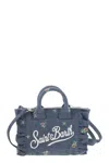 Mc2 Saint Barth Vanity Mini Volant - Denim Handbag