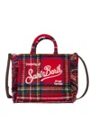 Mc2 Saint Barth "vanity Mini Wool" Tote Bag In Red