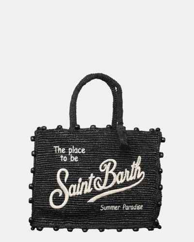 Mc2 Saint Barth Vanity Raffia - Beads 00 Emb In Black